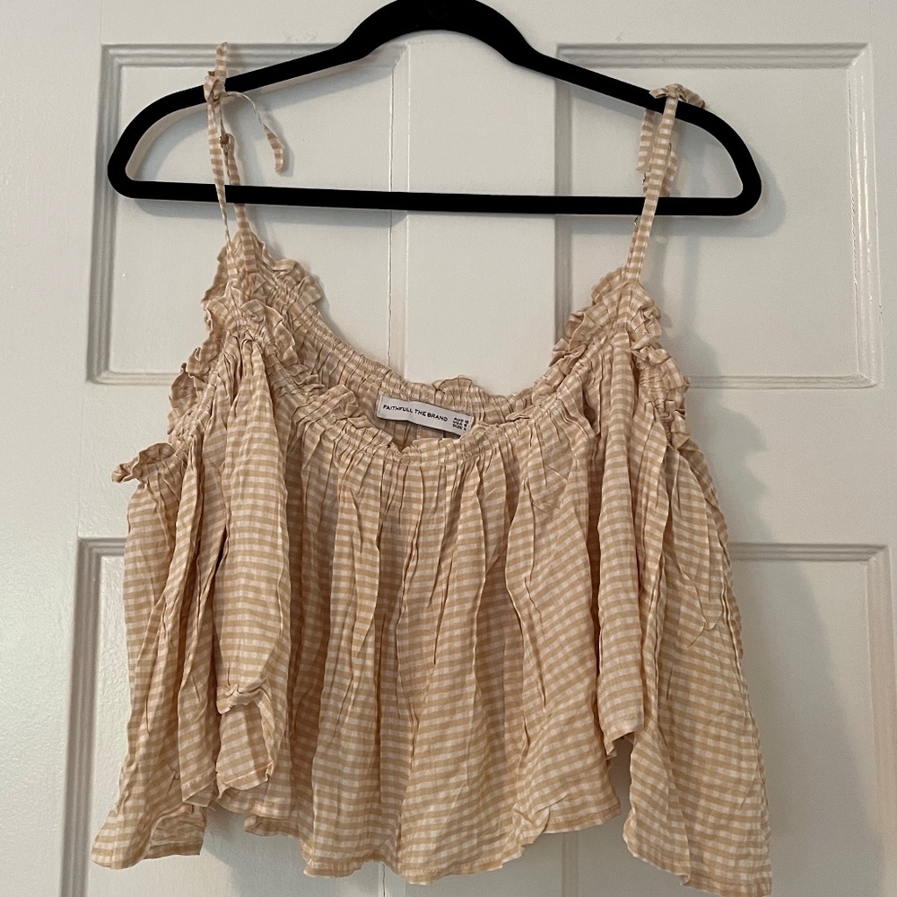 Faithful the Brand Cropped Flowy Tank - Size 8/L